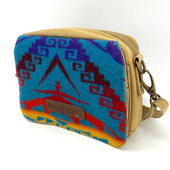 Pendleton Aztec Wool Canvas Crossbody - Picture 2 of 13